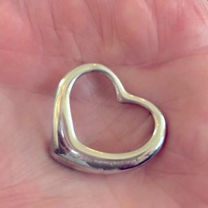 Tiffany Elsa Peretti sterling heart for necklace.